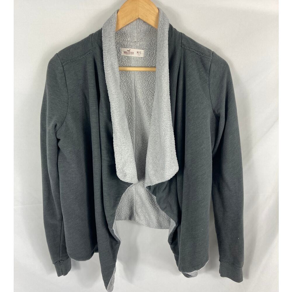 Hollister Co Draped Front Fleece Lined Sweater Size M/L